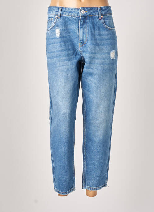 Jeans coupe droite bleu BENETTON pour femme