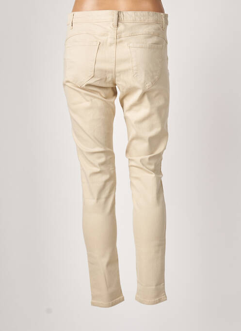 Pantalon slim beige BENETTON pour femme