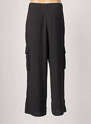 Pantalon cargo taille haute taille haute noir BENETTON femme