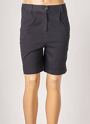 Bermuda taille élastique taille haute noir BENETTON femme