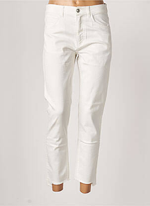 Jeans coupe slim blanc SISLEY pour femme
