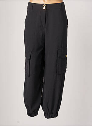 Pantalon cargo noir BENETTON pour femme