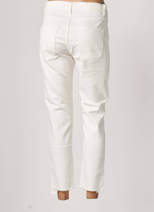 Jeans coupe slim blanc SISLEY pour femme