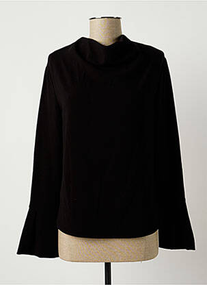 Blouse manches longues manches longues noir SISLEY femme
