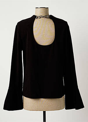 Blouse manches longues manches longues noir SISLEY femme