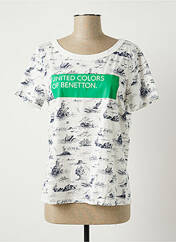 T-shirt blanc BENETTON pour femme seconde vue