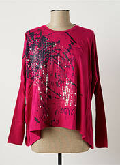 T-shirt rose SISLEY pour femme seconde vue