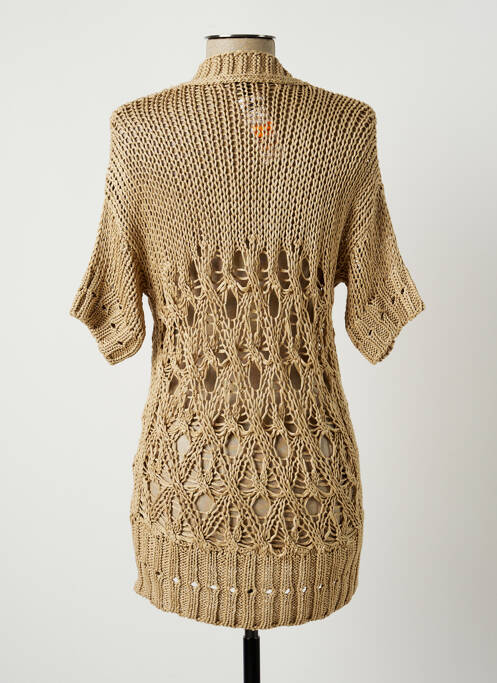 Gilet manches courtes beige BENETTON pour femme