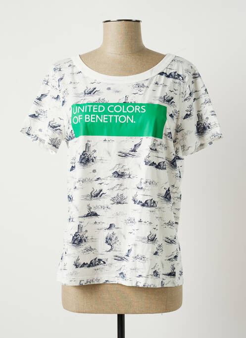 T-shirt blanc BENETTON pour femme