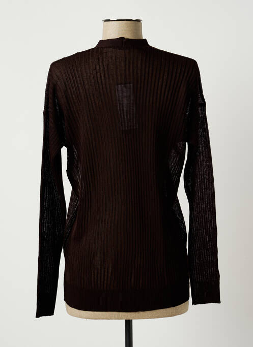 Gilet manches longues marron SISLEY femme