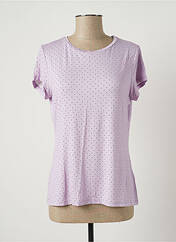 T-shirt violet BENETTON pour femme seconde vue