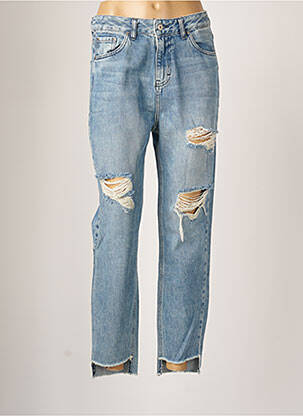 Jeans coupe droite effet usé délavé taille normale bleu LTB femme