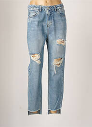 Jeans coupe droite effet usé délavé taille normale bleu LTB femme