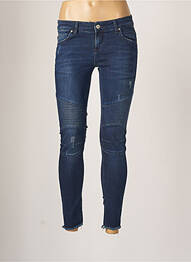Jeans skinny effet usé délavé taille basse bleu LTB femme