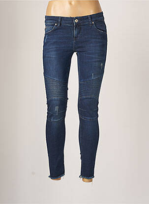 Jeans skinny effet usé délavé taille basse bleu LTB femme