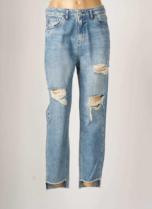 Jeans coupe droite effet usé délavé taille normale bleu LTB femme