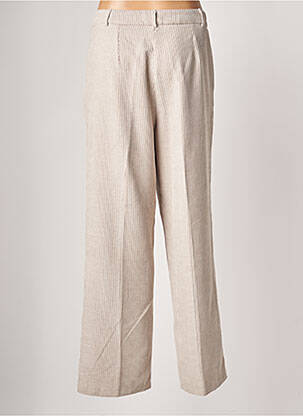 Pantalon large fermeture zippée sous rabat avec crochet taille normale gris BENETTON femme