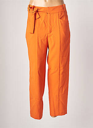 Pantalon chino taille normale taille normale orange BENETTON femme