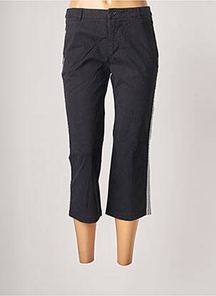 Pantacourt stretch taille normale bleu BENETTON femme