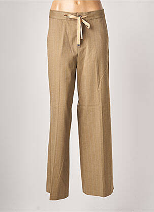 Pantalon large marron BENETTON pour femme