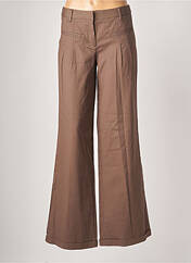 Pantalon large marron SISLEY pour femme seconde vue