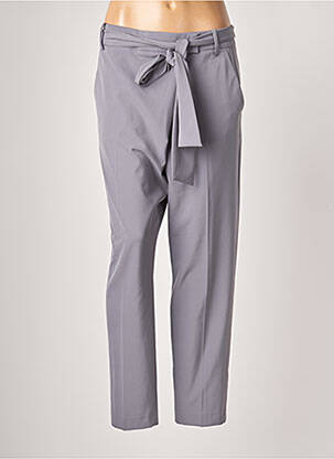 Pantalon slim gris BENETTON pour femme