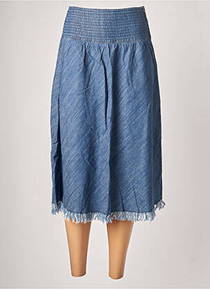 Jupe longue bleu SISLEY pour femme