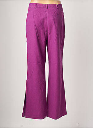 Pantalon flare stretch taille normale violet BENETTON femme