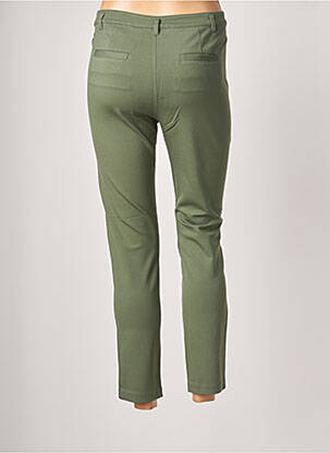 Pantalon 7/8 stretch taille normale vert BENETTON femme