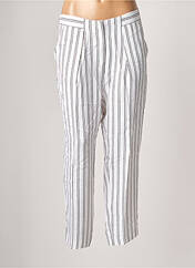Pantalon droit blanc BENETTON pour femme seconde vue