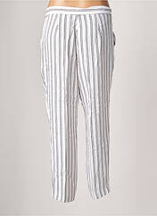 Pantalon droit blanc BENETTON pour femme seconde vue