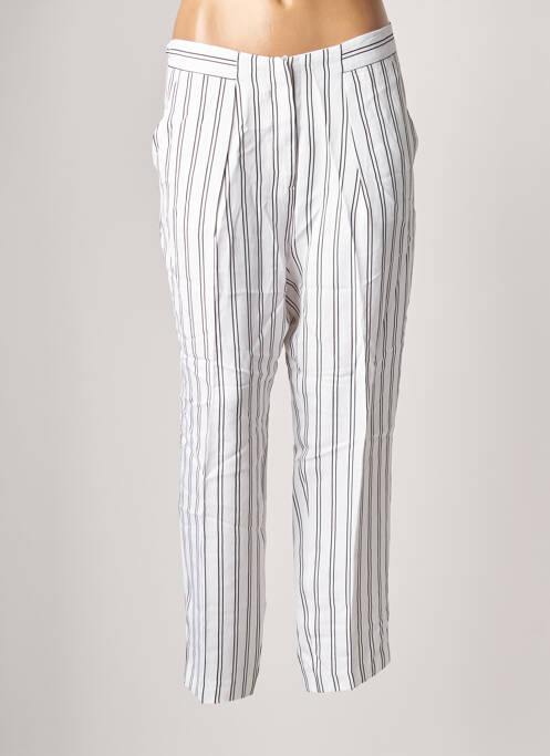 Pantalon droit blanc BENETTON pour femme