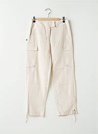 Pantalon 7/8 fermeture zippée sous rabat avec crochet taille basse gris SISLEY femme
