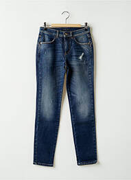 Jeans coupe slim slim taille haute bleu SISLEY femme