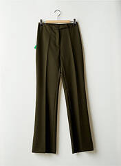Pantalon droit vert BENETTON pour femme seconde vue