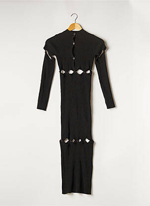 Robe longue manches longues manches longues noir BOOHOO femme