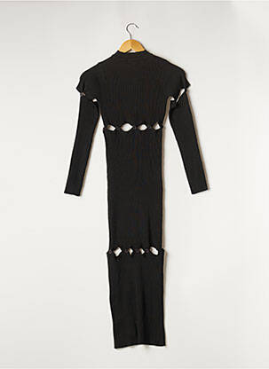 Robe longue manches longues manches longues noir BOOHOO femme