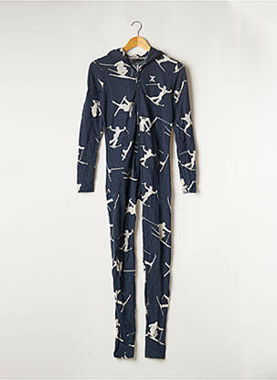 Combi-pantalon coupe cintrée manches longues bleu ONEPIECE femme