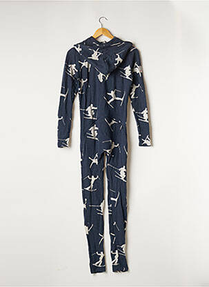 Combi-pantalon coupe cintrée manches longues bleu ONEPIECE femme