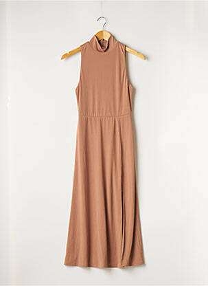 Robe mi-longue sans manche sans manche marron SONG OF STYLE femme