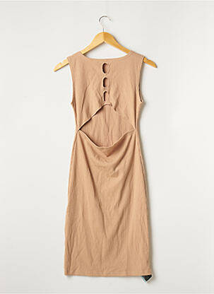 Robe mi-longue sans manche sans manche beige STORETS femme