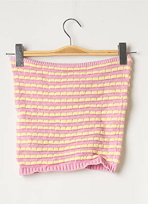 Top stretch sans manche rose RECC femme