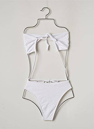 Maillot de bain 1 pièce stretch blanc BUMBUM femme