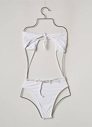 Maillot de bain 1 pièce stretch blanc BUMBUM femme