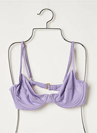 Haut de maillot de bain stretch violet SANS MARQUE femme
