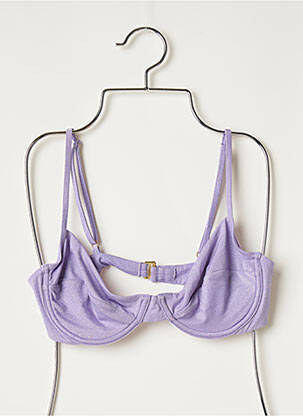Haut de maillot de bain stretch violet SANS MARQUE femme