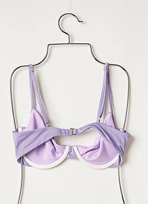 Haut de maillot de bain stretch violet SANS MARQUE femme