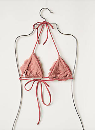 Haut de maillot de bain stretch haut triangles rose SANS MARQUE femme