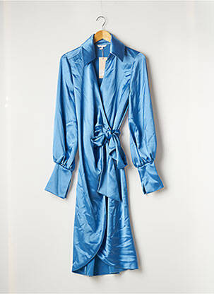 Robe mi-longue bleu AÉRYNE pour femme