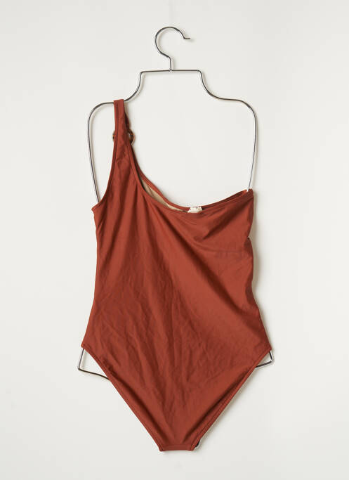 Maillot de bain 1 pièce marron ANJA PARIS pour femme